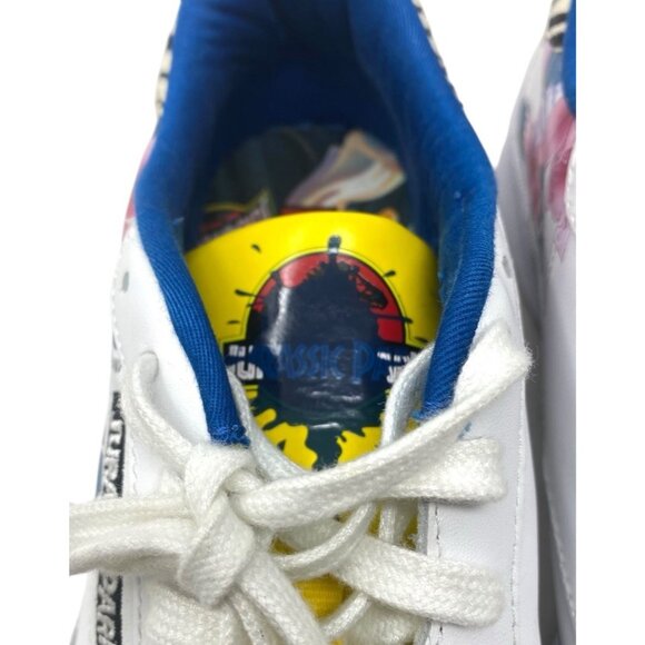 Reebok Jurassic Park x Club C 85 Dennis Nedry - White Multicolor Mens Size 10 main image 9